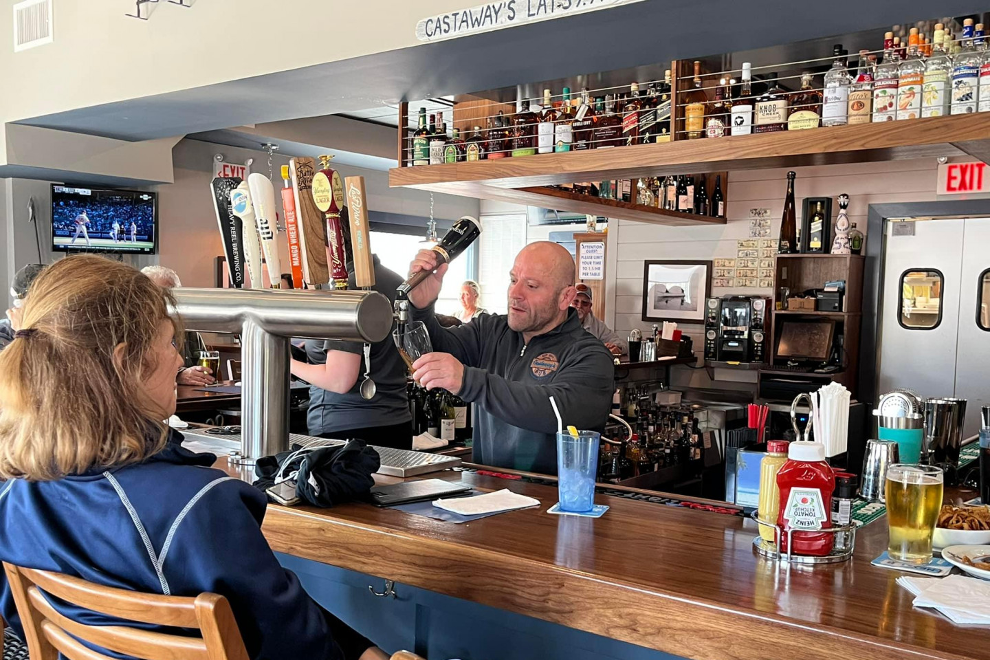 Castaways Pub bar in Lavallette